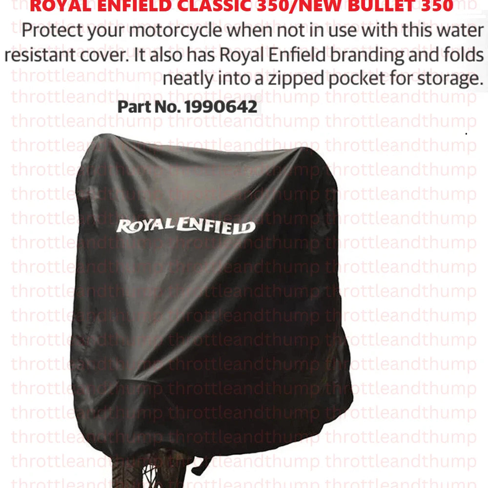 Black Water Resistant Bike Cover fit for Royal Enfield Bullet 350