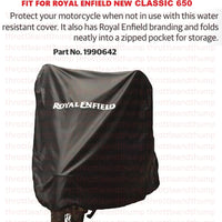 Black Water Resistant Bike Cover fit for Royal Enfield Classic 650