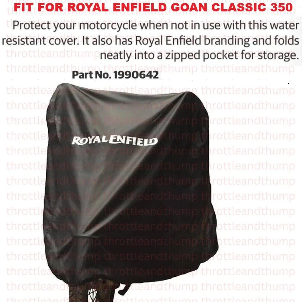 Black Water Resistant Bike Cover fit for Royal Enfield Goan Classic 350