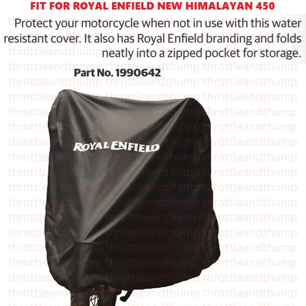 Black Water Resistant Bike Cover fit for Royal Enfield Himalayan 450