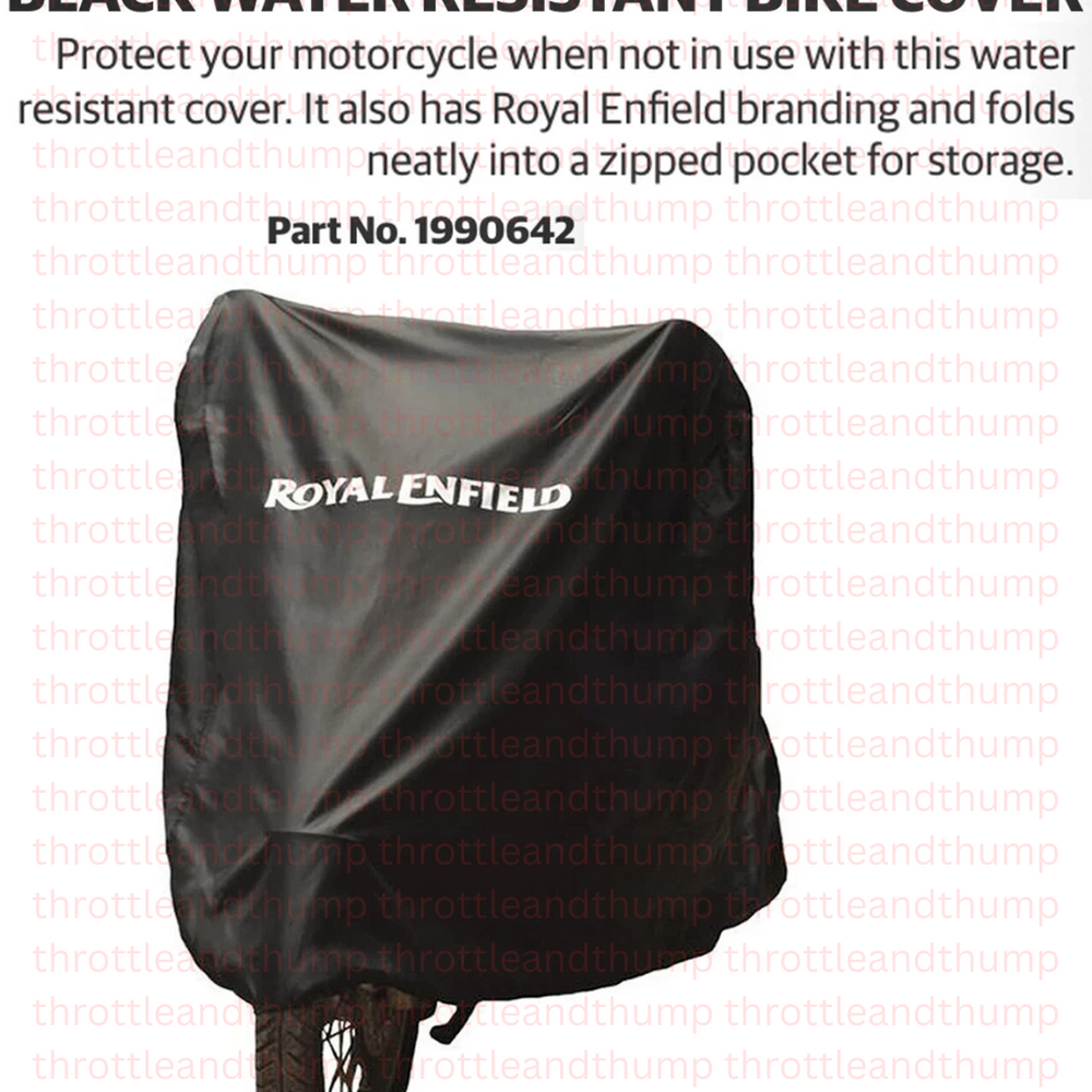 Black Water Resistant Bike Cover fit for Royal Enfield Super Meteor 650