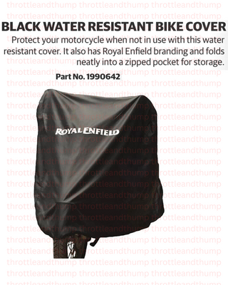 Black Water Resistant Bike Cover fit for Royal Enfield Super Meteor 650