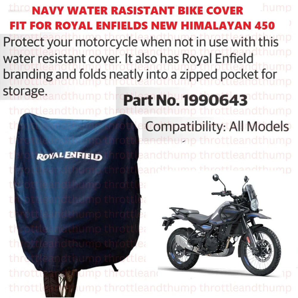 Navy Water Resistant Bike Cover fit for Royal Enfield Himalayan 450