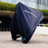 Navy Water Resistant Bike Cover fit for Royal Enfield Meteor 350