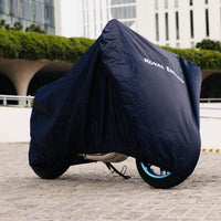 Navy Water Resistant Bike Cover fit for Royal Enfield Super Meteor 650