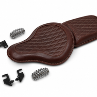 GENUINE LEATHER RIDER AND PILLION SEAT (ANTIQUE BROWN) FIT FOR ROYAL ENFIELD SHOTGUN 650