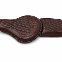 GENUINE LEATHER RIDER AND PILLION SEAT (ANTIQUE BROWN) FIT FOR ROYAL ENFIELD CLASSIC 650