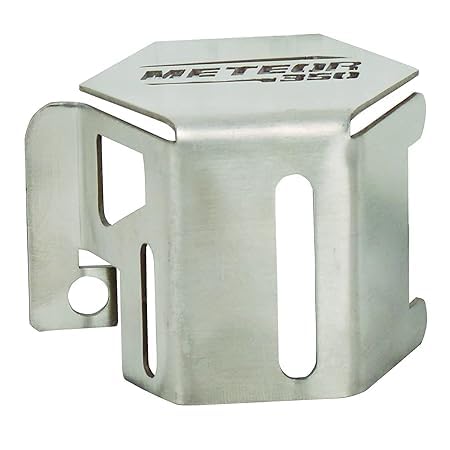 REAR OIL CONTAINER GUARD (SILVER) FIT FOR ROYAL ENFIELD METEOR 350