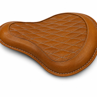 GENUINE LEATHER SOLO RIDER SEAT (TAN) FIT FOR ROYAL ENFIELD CLASSIC 650