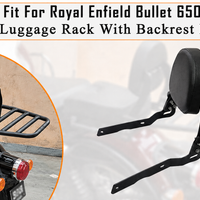 TOURING BACKREST WITH LUGGAGE RACK FIT FOR ROYAL ENFIELD bullet 650