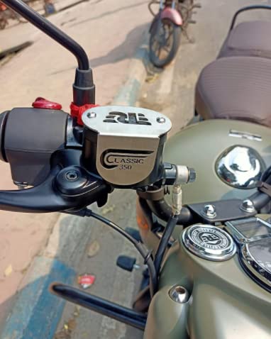 FRONT OIL CONTAINER GUARD (SILVER) FIT FOR ROYAL ENFIELD GOAN CLASSIC 350