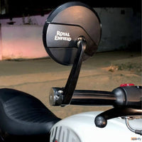 BLACK BAR END MIRROR TYPE-1 FIT FOR ROYAL ENFIELD BEAR 650