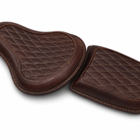 GENUINE LEATHER RIDER AND PILLION SEAT (ANTIQUE BROWN) FIT FOR ROYAL ENFIELD CLASSIC 650