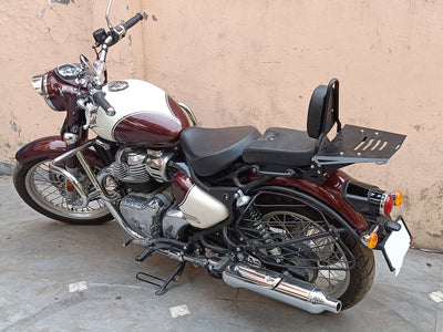 SISSY BAR BACKREST WITH LUGGAGE RACK FIT FOR ROYAL ENFIELD bullet 650