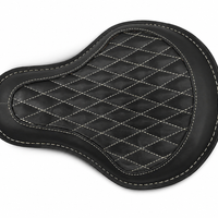 GENUINE LEATHER SOLO RIDER SEAT (BLACK) FIT FOR ROYAL ENFIELD CLASSIC 650