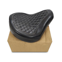 GENUINE LEATHER SOLO RIDER SEAT (BLACK) FIT FOR ROYAL ENFIELD CLASSIC 650