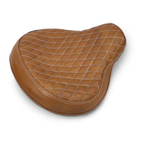 GENUINE LEATHER SOLO RIDER SEAT (TAN) FIT FOR ROYAL ENFIELD CLASSIC 650