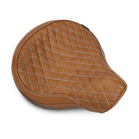 GENUINE LEATHER SOLO RIDER SEAT (TAN) FIT FOR ROYAL ENFIELD CLASSIC 650