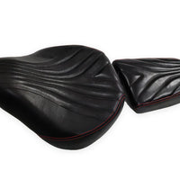 GENUINE LEATHER RIDER AND PILLION SEAT (BLACK) FIT FOR ROYAL ENFIELD SHOTGUN 650