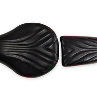 GENUINE LEATHER RIDER AND PILLION SEAT (BLACK) FIT FOR ROYAL ENFIELD CLASSIC 650