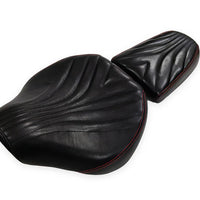 GENUINE LEATHER RIDER AND PILLION SEAT (BLACK) FIT FOR ROYAL ENFIELD SHOTGUN 650