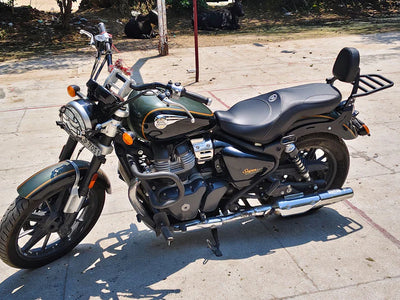 TOURING BACKREST WITH LUGGAGE RACK FIT FOR ROYAL ENFIELD SUPER METEOR 650