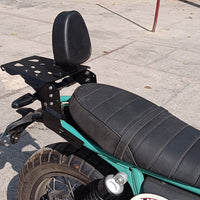 BACKREST WITH LUGGAGE RACK CARRIER FIT FOR ROYAL ENFIELD CONTINENTAL GT 650