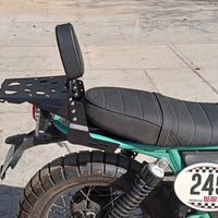BACKREST WITH LUGGAGE RACK CARRIER FIT FOR ROYAL ENFIELD CONTINENTAL GT 650