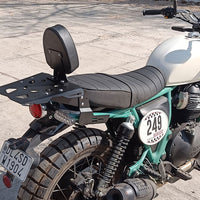 BACKREST WITH LUGGAGE RACK CARRIER FIT FOR ROYAL ENFIELD CONTINENTAL GT 650