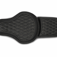 GENUINE LEATHER RIDER AND PILLION SEAT (BLACK) FIT FOR ROYAL ENFIELD CLASSIC 650