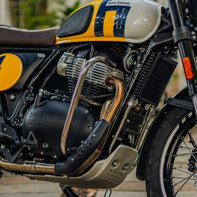 LARGE ENGINE GUARD (CHROME) FIT FOR ROYAL ENFIELD CONTINENTAL GT 650