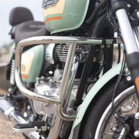 EVO ENGINE GUARD SILVER FIT FOR ROYAL ENFIELD GOAN CLASSIC 350