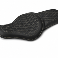 GENUINE LEATHER RIDER AND PILLION SEAT (BLACK) FIT FOR ROYAL ENFIELD SHOTGUN 650