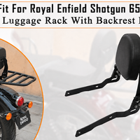 TOURING BACKREST WITH LUGGAGE RACK FIT FOR ROYAL ENFIELD SHOTGUN 650