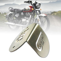FRONT OIL CONTAINER GUARD (SILVER) FIT FOR ROYAL ENFIELD GOAN CLASSIC 350