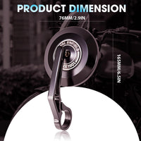 BLACK BAR END MIRROR FIT FOR ROYAL ENFIELD GOAN CLASSIC 350