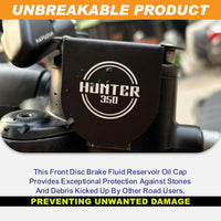 FRONT OIL CONTAINER GUARD (BLACK) FIT FOR ROYAL ENFIELD HUNTER 350