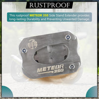 Side Stand Extender SILVER FIT FOR ROYAL ENFIELD METEOR 350