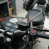 FRONT OIL CONTAINER GUARD (BLACK) FIT FOR ROYAL ENFIELD METEOR 350