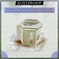 REAR OIL CONTAINER GUARD (SILVER) FIT FOR ROYAL ENFIELD GOAN CLASSIC 350