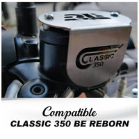 FRONT OIL CONTAINER GUARD (SILVER) FIT FOR ROYAL ENFIELD GOAN CLASSIC 350