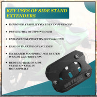 Side Stand Extender BLACK FIT FOR ROYAL ENFIELD METEOR 350