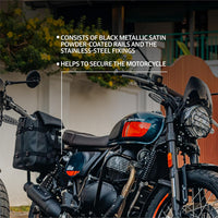 BLACK SOFT PANNIER RAILS FIT FOR ROYAL ENFIELD BEAR 650