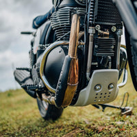 COMPACT ENGINE GUARD (CHROME) FIT FOR ROYAL ENFIELD BEAR 650