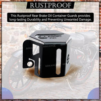 REAR OIL CONTAINER GUARD (BLACK) FIT FOR ROYAL ENFIELD GOAN CLASSIC 350