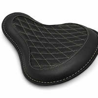 GENUINE LEATHER SOLO RIDER SEAT (BLACK) FIT FOR ROYAL ENFIELD CLASSIC 650