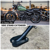 Side Stand Extender BLACK FIT FOR ROYAL ENFIELD METEOR 350