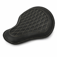 GENUINE LEATHER SOLO RIDER SEAT (BLACK) FIT FOR ROYAL ENFIELD CLASSIC 650