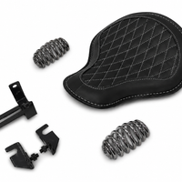 GENUINE LEATHER SOLO RIDER SEAT (BLACK) FIT FOR ROYAL ENFIELD CLASSIC 650