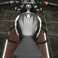 LARGE ENGINE GUARD SILVER FIT FOR ROYAL ENFIELD HUNTER 350